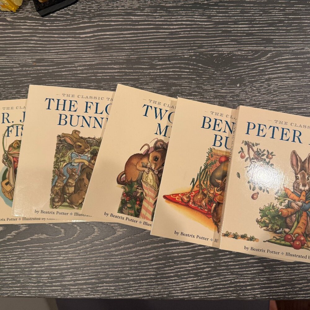 5 PETER RABBIT SERIES BOOKS - APPLESAUCE PRESS